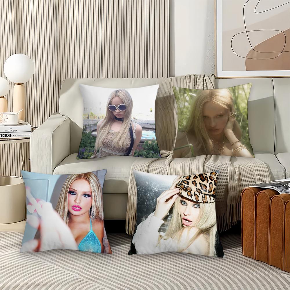 German Singer K-Kim P-Petras Pillow Case Office Cushions Suitable For Sofa Car Bedroom Decorative Cushion Cover