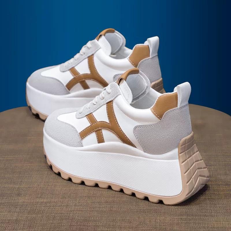 Women's Shoes Increase by 8cm2025 Autumn and Winter New Thick-soled Muffin Heel, Casual Forrest Gump Shoes, Sports Shoes, Dad Shoes