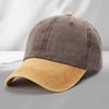 Washed cotton cap embroidery catering milk tea shop work cap duck tongue soft top baseball cap men