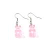 Colorful Jelly Resin Bear Earrings - European & American Fashion
