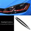 Carbon Fiber Car LED Headlight Protector Head Lamp Eyebrow Sticker Trim For VW Golf 7 GTI MK7 2013-2017 Auto Interior Accessorie