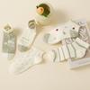 Female Summer Cotton Stripe Breathable Small Fresh Lace Bubble Mouth Boat Socks