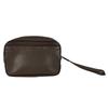 M30818 Taiga Karga Clutch Bag with Strap Leather Grizzly Brown