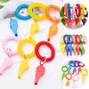 5pcs Plastic Spring Wristband Whistle With Rope Rugby Party Whistle  Training School Soccer Tools