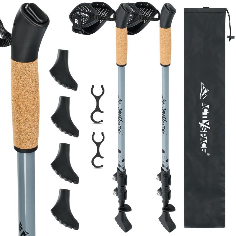 Nordic Walking Poles, Foldable, Adjustable, Telescopic - Gray K08