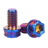 Decorative Screws GR5 Titanium Alloy Titanium Alloy Screws M6 10/15/20/25/30mm Titanium Bolt Fancy Flange Screws