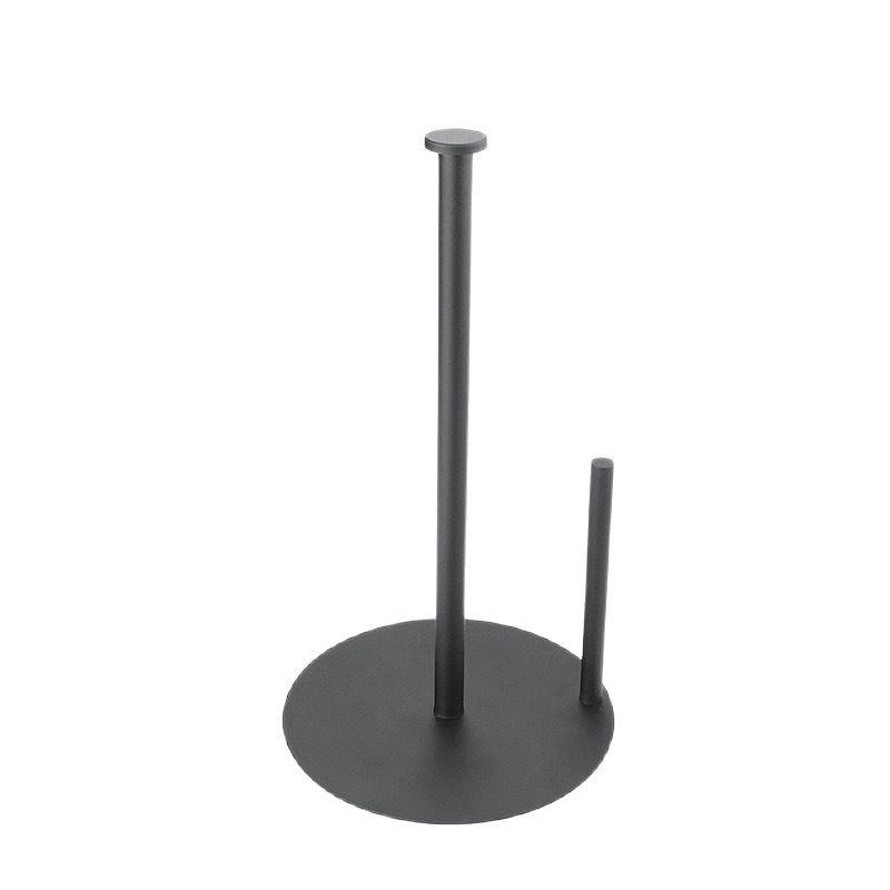 Stainless steel paper towel holder kitchen roll paper holder punch-free kitchen vertical paper towel storage чёрный