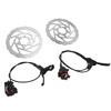 1Pair Mountain Bike Hydraulic Disc Brake Set Aluminum Alloy 2 Piston Hydraulic Disc Brake
