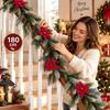 Lightweight Artificial Christmas Garland Dense Pine Needle Flexible Bendable Stem Christmas Decor Garland Reusable