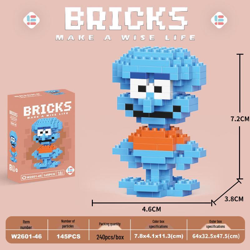 Children's Cartoon Building Blocks Set - Micro-Particle Assembly Girl Toy Gift