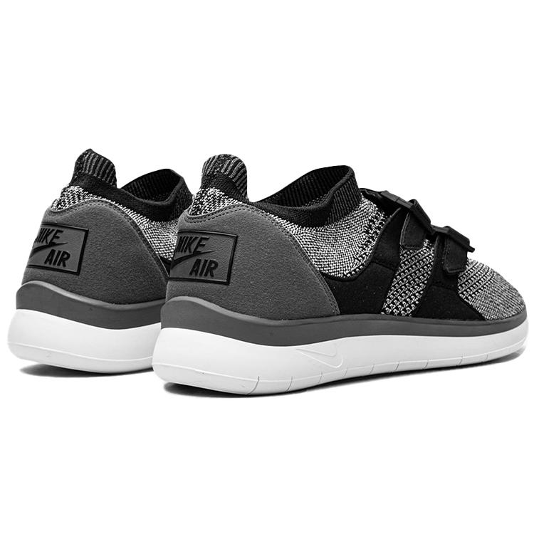 New Nike Air Sock Racer Flyknit 'White Black Dark Grey' 898022-100
