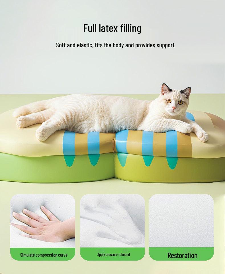 Breathable Spring/Summer Cat Tunnel & Bed Combo for Play and Relaxation