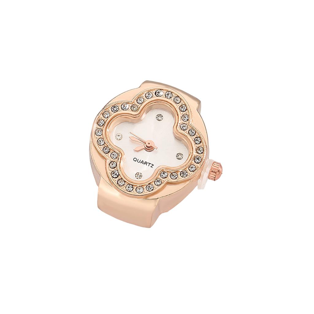 Montre Bague Mode Carré Forme Bague Montre Personnalité Créative Style Rétro Montre Électronique Bague