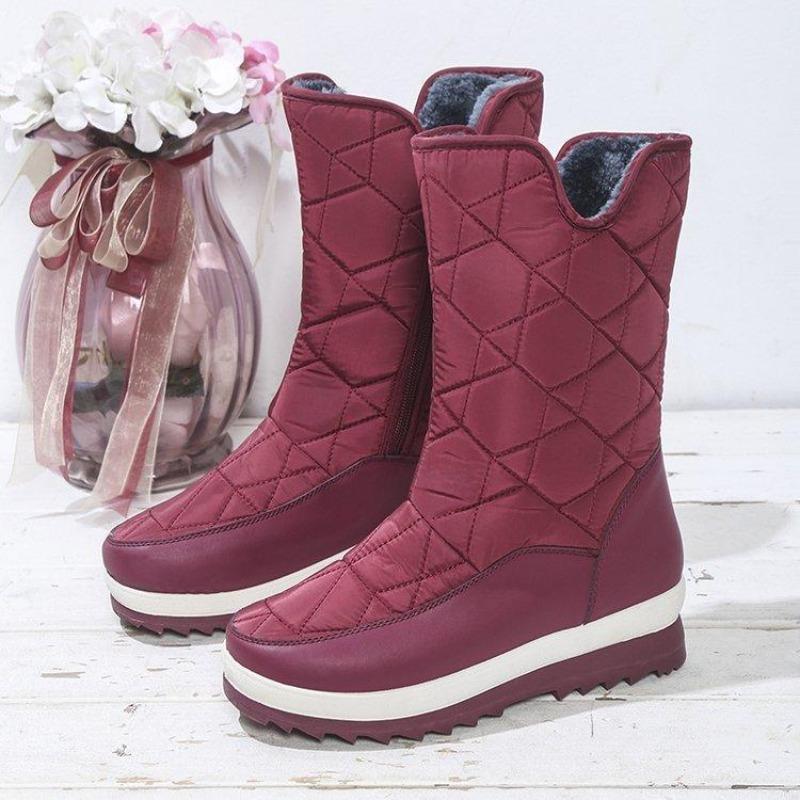Women's Warm Snow Boots Thickened Anti-skid Waterproof Women's High Boots