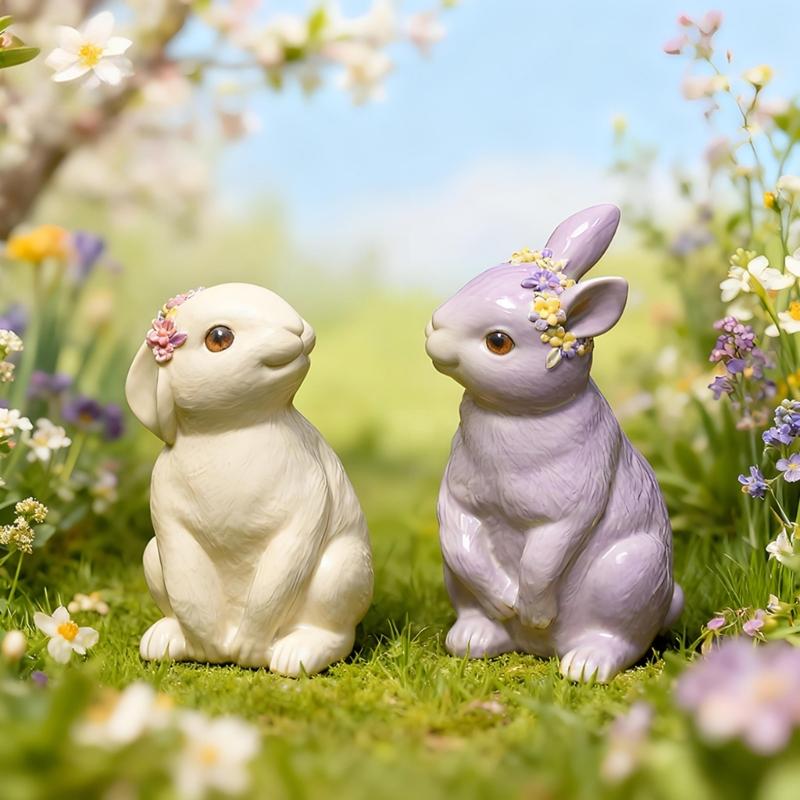 Practical Craft Mold Rabbit Shape Handmade Supplies Ornament Moulds Silicone Texture for Clay Wax and Resin Crafting