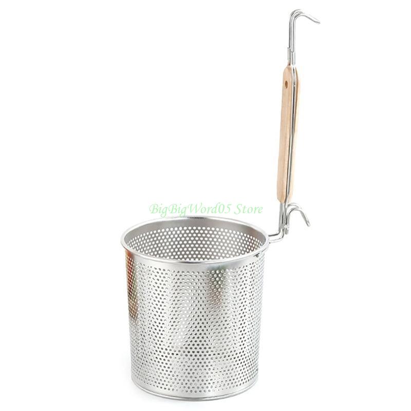 Panier à Frire Mini 24TE Cuillère Filtre pour Cuisson Pâtes, Nouilles, Raviolis, Frit