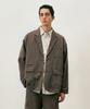 Costume O’Clock Cotton Loose Fit Washed Blazer Beige Coosjk039Beige