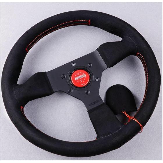 Steering MOMO Handle Body V2 13 Inch 320mm Renovated Competition Handle Wheel Red Line Matte AT0031-7Lowest Price Disposal