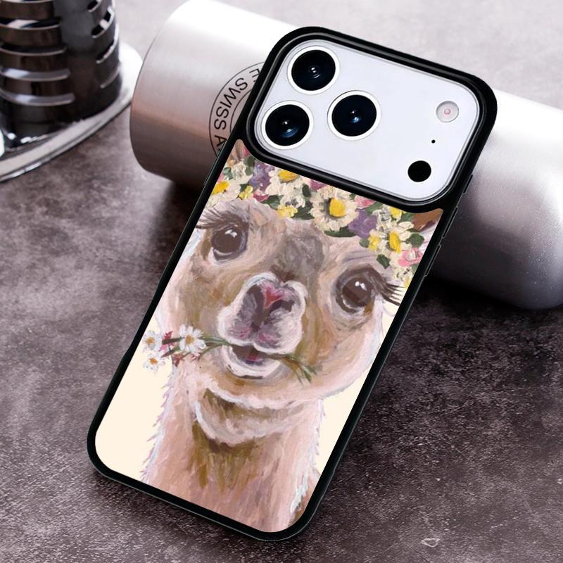 Animal Lama Llama Alpacas Phone Case For iPhone 17 16 15 14 13 12 11 Pro Max Plus 17Air Soft Silicone Cover