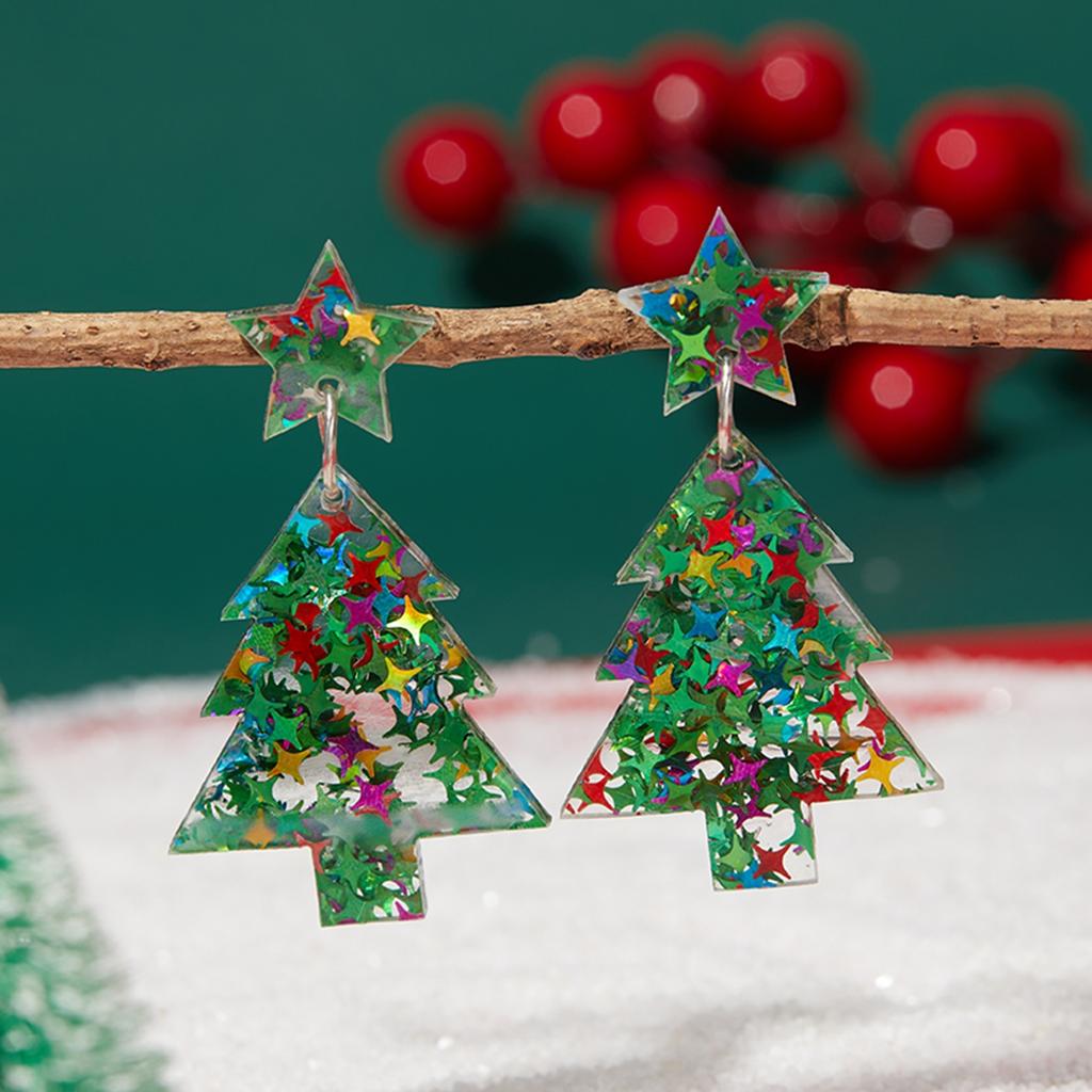 Christmas Series Popular Funny Red Cap Cute Sweater Snowman Pants Drop Earrings for Women unique design Jewelry Present