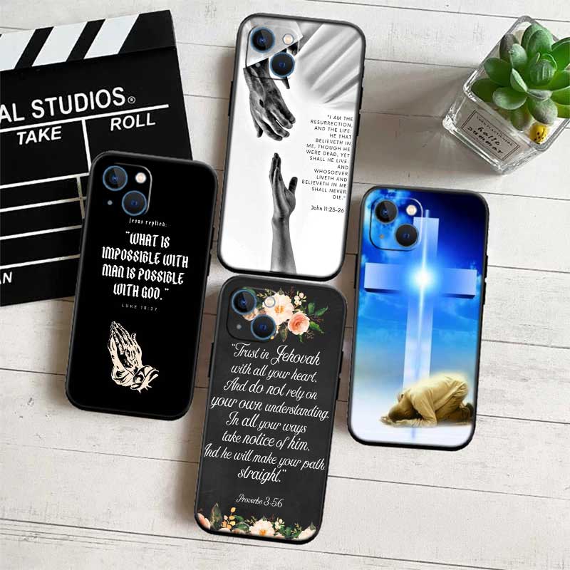 NH10 Bible Verse Jesus cross Phone Case for Xiaomi Poco C40 C50 C51 C55 C65 C71 C75 F3 F5 F6 F7 M2 M3 Pro Ultra