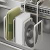 Faucet Sink Storage Rack, Scouring Pad Cloth Rack, Multi-functional Sponge Drain Rack for Storage