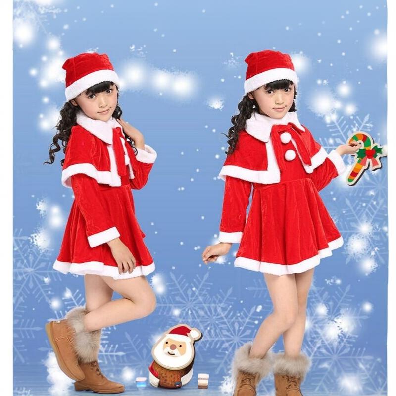 Infant Christmas Santa Outfit Soft Breathable Linen With Hat for Baby Xmas Family Gathering Photo Shoot