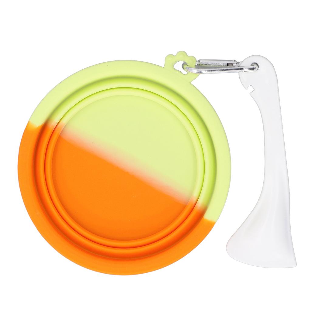 Faltbarer Napf für Haustiere Tragbarer Spülmaschinenfester Silikon-Reisenapf mit Haken für Hunde Katzen