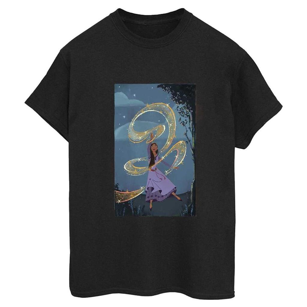 Wish Womens/Ladies Sparkle Scenery Cotton Boyfriend T-Shirt