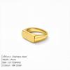 Emanco European and American Ins-Style Internet Celebrity New Stainless Steel Ring, Fashionable Niche Design, Versatile Open Ring, Direct Sales