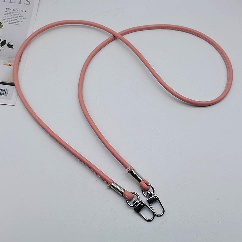 Simple Solid Color Leather Shoulder Crossbody Bag Replacement Strap Anti Lost Phone Chain For Diy Bag Chain Straps