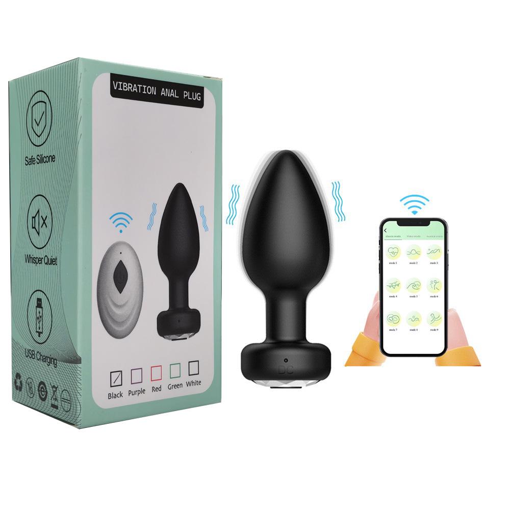 Remote-Controlled Anal Vibrator for All Genders: App-Enabled with Vibration Function for Couples