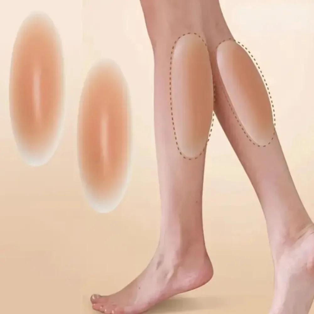 2 Stück Ultra-Weiche Silikon-Beinformungs-Pads - Selbstklebende Hypoallergene Silikon-Beinformungs-Pads Bequeme Korrektur von X-Beinen