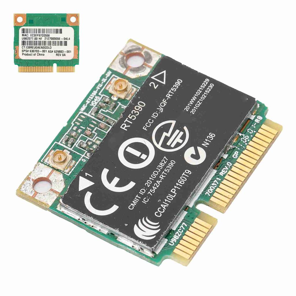 Wireless Network Card Wifi Adapter for HP Computer RT5390 SPS 630703‑001 Mini PCIE 802.11N