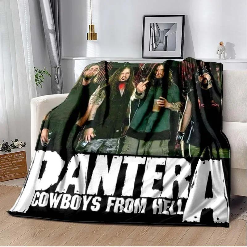 Κουβέρτα US Pantera Band Πόστερ Dimebag Darrell Τυπωμένη, για Σαλόνι, υπνοδωμάτιο, σπίτι, αυτοκίνητο, γραφείο, Δώρο για φίλο, εσύ Αγαπάς