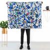 Frenzy In Blue Throw Blanket Compact Warm Blanket for Car Road Trip