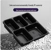 ZLIII 5-Compartment 1500ml Disposable Meal Boxes