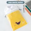 Double Layer Waterproof Drawstring Bag Travel Storage Pouch for Underwear Socks Cute Cartoon Dirty Clothes Laundry Bag 1PC