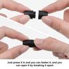 WANDIC Breakaway 100pcs Black Plastic Bead Barrel Connectors Safety Clasps Buckles for Necklaces Straps Bracelets DIY Crafts Making Clasps,