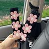 Pink Car Seat Belt Covers, Comfortable Shoulder Pads for Various Body Types, Textile Material, Driving Comfort Enhancement, Vehicle Safety Strap