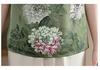 Mom's 2026 Chinese Style Chiffon Suit: Short-Sleeve Printed Top for Middle-Aged and Elderly Women