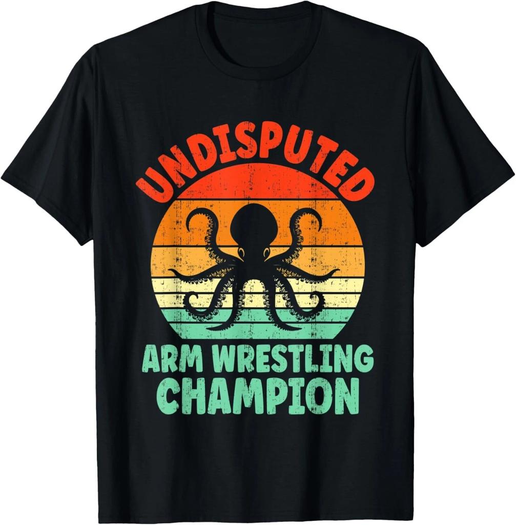 Niekwestionowany Mistrz Armwrestlingu Śmieszna Ośmiornica Armwrestling Prezent Koszulka Unisex