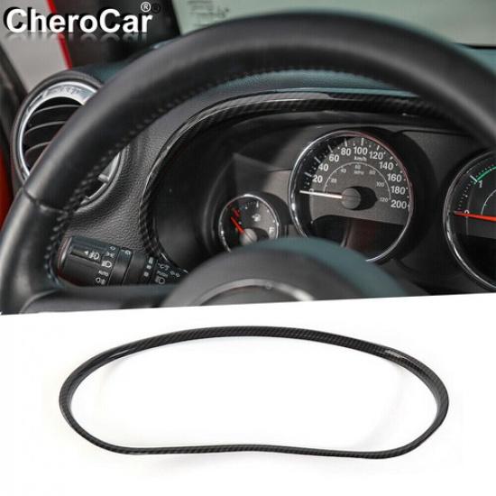 Carbon Fiber Dashboard Frame Cover Trim For 2011-2017 Jeep Wrangler Accessories