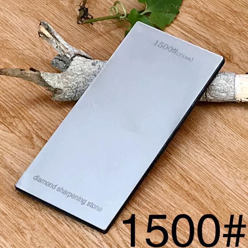 Knife Sharpener Sharpening Stone Diamond Grindstone with Bamboo Base Non-slip Base Diamond Slate Daily Sharpening Cutting Edge