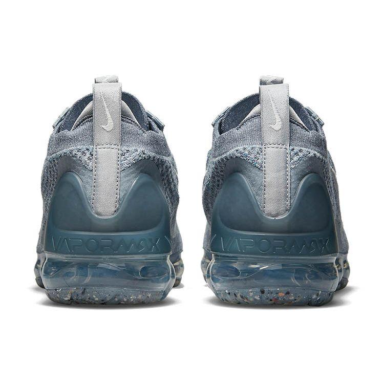 Nike Air VaporMax 2021 Flyknit Armory Blue Men Sneakers Light-Smoke-Grey Metallic-Silver White DH4084-400