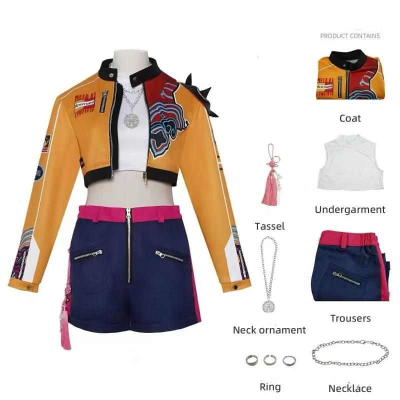 Kostium Cosplay Rumi Peruka Kobiety Dziewczyny Halloween Karnawał Comic-con Impreza Stroje do odgrywania ról