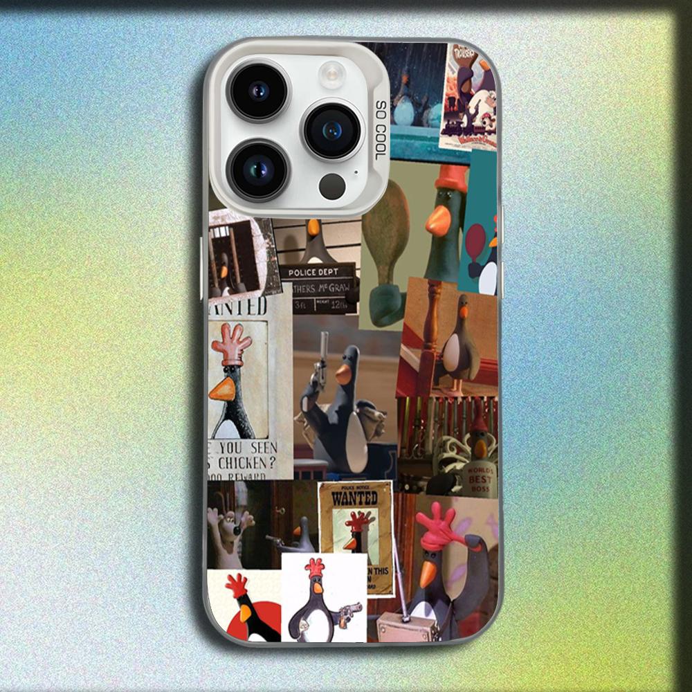 

W-Wallace Gromit F-Feathers Macgraw Phone Case For iPhone 16,15,14,13,12,11,Mini,Pro,SE,MAX White Matte Shockproof Cover iPhone14pro