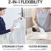 Steamer for Clothes, 20S Heat-up,1200W, 250ml,13-Vent Design for Strong Steaming, 2-in-1 Steamer & Iron, Handheld for All Fabrics, Garment Wrinkle