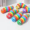 Rainbow Caterpillar Decompression Toy - Educational Slime Snail for Stress Relief
