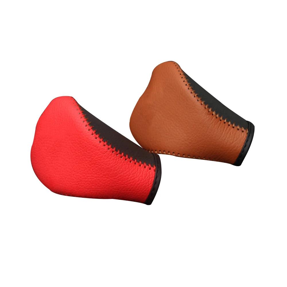 Car Gears Head Shift Knob Cover for Volkswagen VW Tiguan L MK2 2017 2018 2019 2020 2025 Gear Shift Collars Leather Accessories